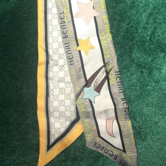 Henri Bendel Celestial Twilly Scarf 100% Silk - Picture 8 of 10